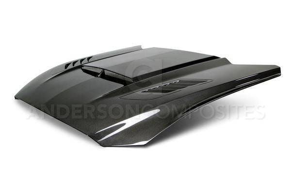 Ford Mustang Anderson Composites Fiber Body Kit Ram Air Hood AC-HD15FDMU-AB-DS thumbnail 3