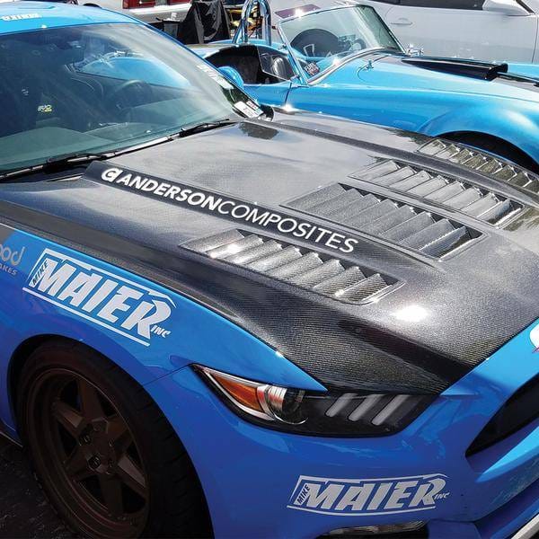 Ford Mustang Type-TW Anderson Composites Fiber Body Kit Hood AC-HD15FDMU-TW-DS thumbnail 2