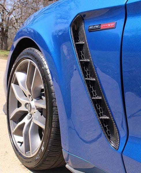 Ford Mustang GT350 Style Anderson Composites Fiber Inserts AC-FF15FDMU-GR-01 thumbnail 3