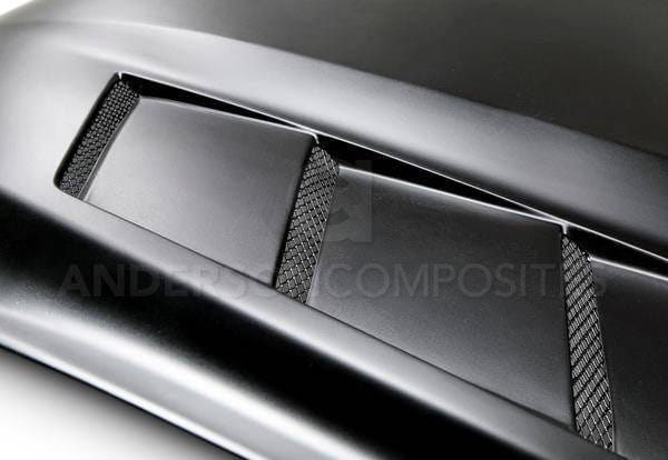 Ford Mustang Heat Extractor Anderson Composites Glass Body Kit Hood AC-HD15FDMU-SA-GF thumbnail 2