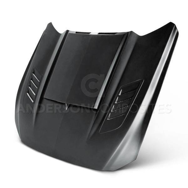 Ford Mustang Ram Air Anderson Composites Glass Body Kit- Hood AC-HD15FDMU-AB-GF