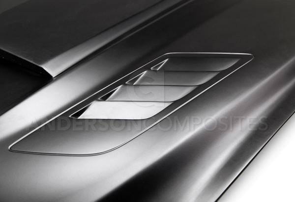 Ford Mustang Ram Air Anderson Composites Glass Body Kit- Hood AC-HD15FDMU-AB-GF thumbnail 3