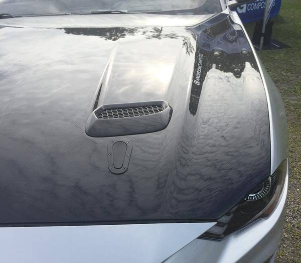 Ford Mustang Type-OE Anderson Composites Fiber Body Kit Hood AC-HD18FDMU-OE-DS thumbnail 8