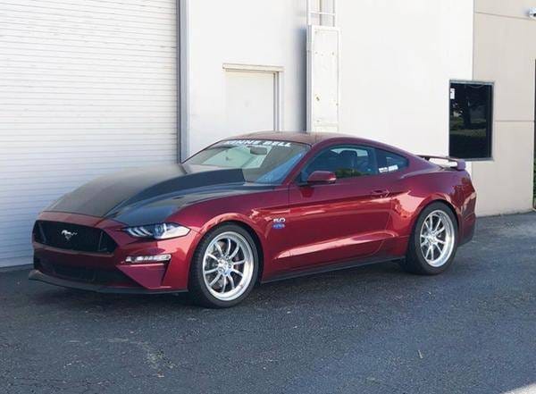 Ford Mustang 4 Cowl Anderson Composites Fiber Body Kit- Hood AC-HD18FDMU-CJ-DS thumbnail 2