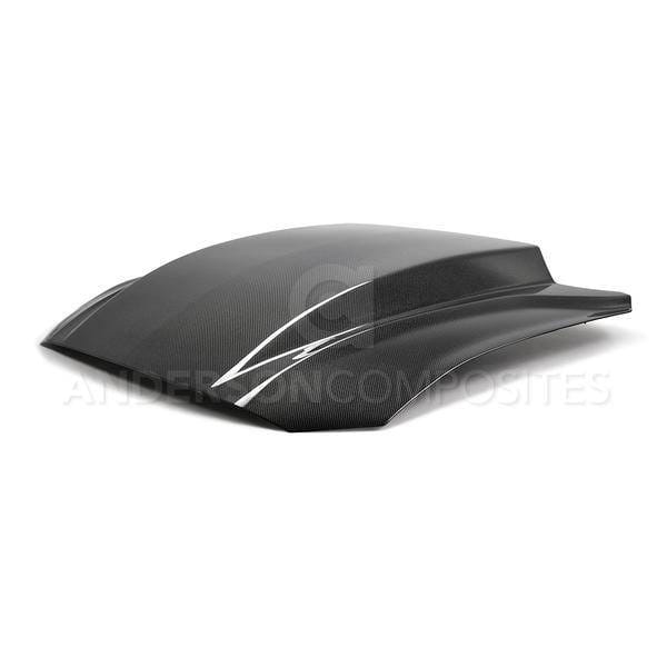 Ford Mustang 4 Cowl Anderson Composites Fiber Body Kit- Hood AC-HD18FDMU-CJ-DS thumbnail 3