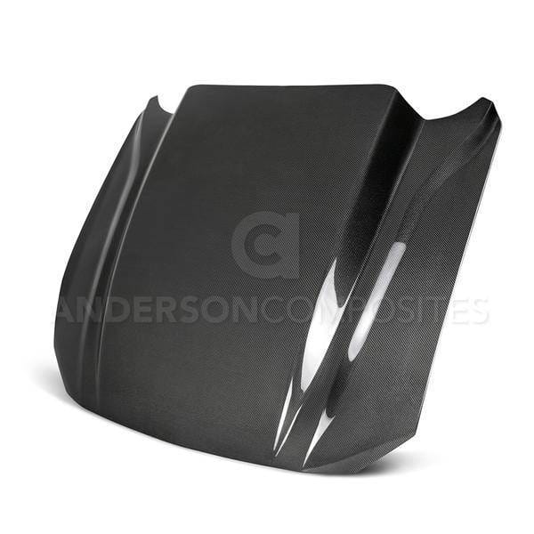 Ford Mustang 4 Cowl Anderson Composites Fiber Body Kit- Hood AC-HD18FDMU-CJ-DS thumbnail 5