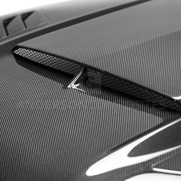 Ford Mustang Anderson Composites Fiber Ram Air Hood AC-HD18FDMU-AB-DS thumbnail 3