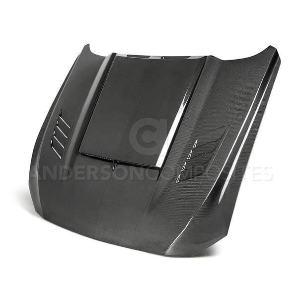 Ford Mustang Anderson Composites Fiber Ram Air Hood AC-HD18FDMU-AB-DS thumbnail 5