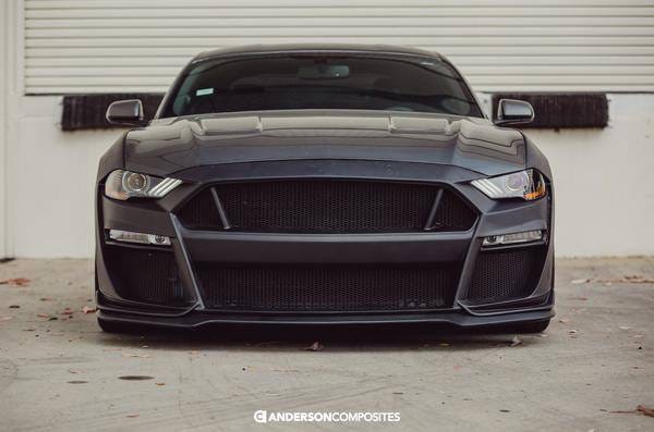 Ford Mustang Type-ST Anderson Composites Glass Front Body Kit Bumper AC-FB18FDMU-ST-GF thumbnail 4
