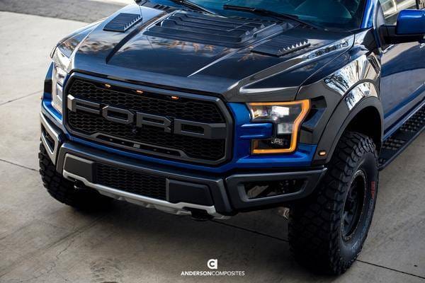 Ford Raptor OE Anderson Composites Fiber Front Fender Flares AC-FLR17FDRA-F thumbnail 7