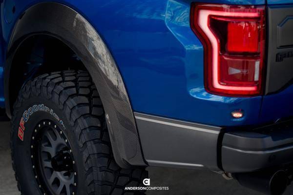 Ford Raptor OE Anderson Composites Fiber Rear Fender Flares AC-FLR17FDRA-R thumbnail 6