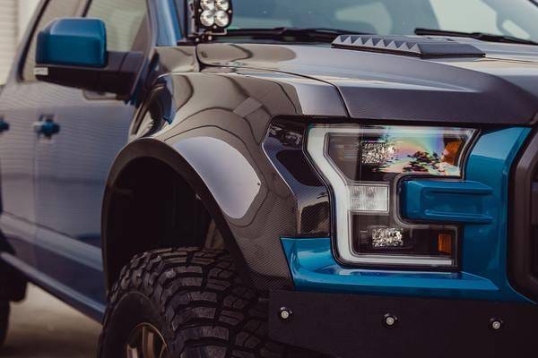 Ford Raptor Type Anderson Composites Fiber Body Kit Wide Fenders AC-FF17FDRA-W