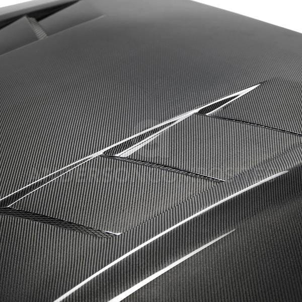 Ford Mustang Heat Extractor Anderson Composites Fiber Hood AC-HD18FDMU-SA-DS thumbnail 3