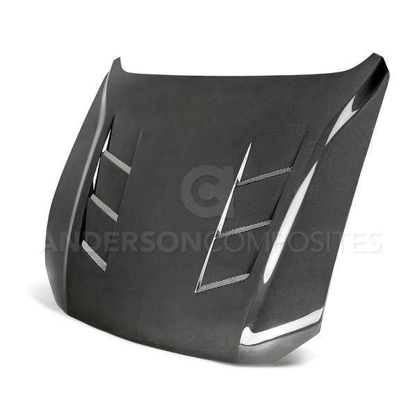 Ford Mustang Heat Extractor Anderson Composites Fiber Hood AC-HD18FDMU-SA-DS thumbnail 5