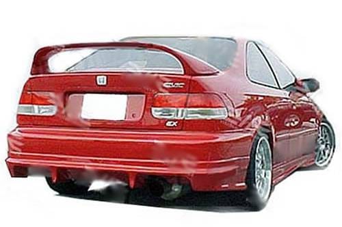 Honda Civic 2/4 Dr Fields Style KBD Urethane Rear Body Kit Bumper 37-2181
