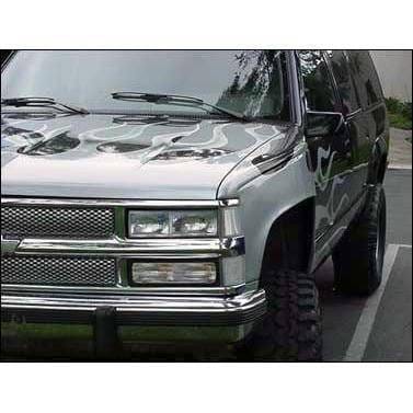 Chevrolet Silverado 4" Flare 3" Rise Adv Fiber Body Kit- Fenders AFC 16 thumbnail 2