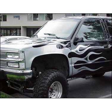 Chevrolet Silverado 4" Flare 3" Rise Adv Fiber Body Kit- Fenders AFC 16 thumbnail 3