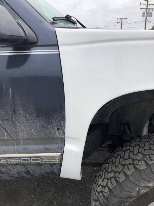 Chevrolet Silverado 4" Flare 3" Rise Adv Fiber Body Kit- Fenders AFC 16 thumbnail 6