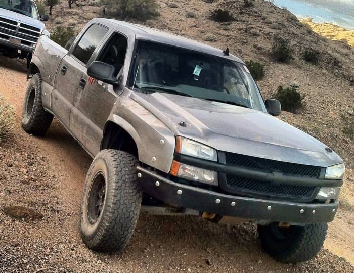 Chevrolet Silverado 4.5" Flare 3" Rise Adv Fiber Body Kit- Fenders AFC 72 thumbnail 2