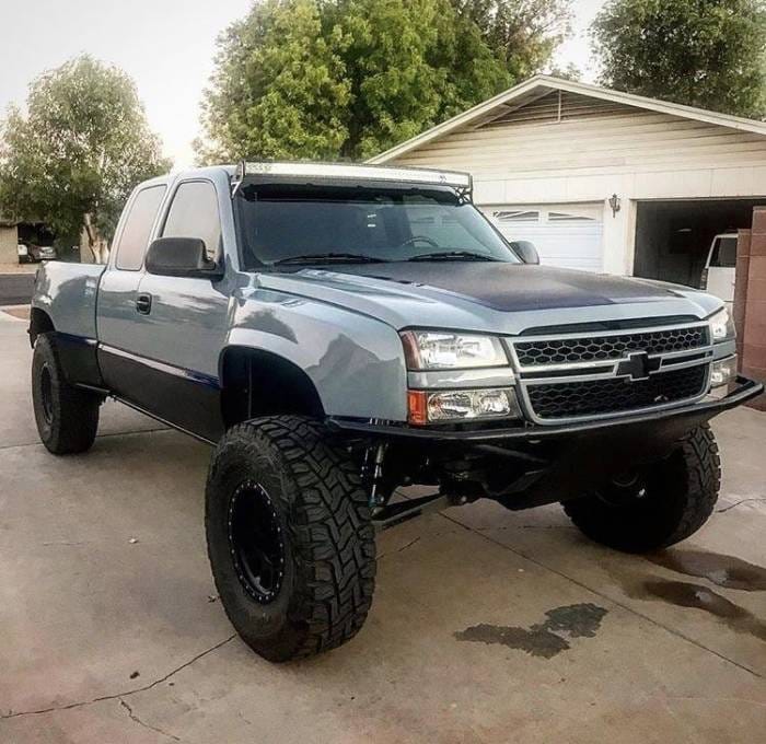 Chevrolet Silverado 4.5" Flare 3" Rise Adv Fiber Body Kit- Fenders AFC 72 thumbnail 5