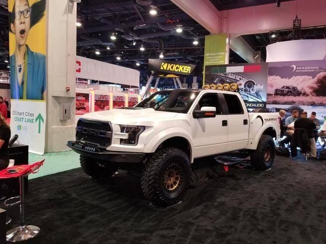 Ford Raptor Adv Fiber Body Kit- Gen 2 Conv Hood w/ Built in Vents AFC 163