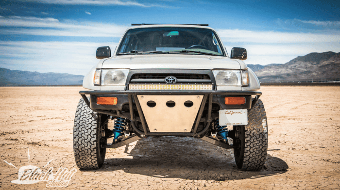 Toyota 4-Runner 4.5" Flare 3" Rise Adv Fiber Body Kit- Fenders AFC 83 thumbnail 2