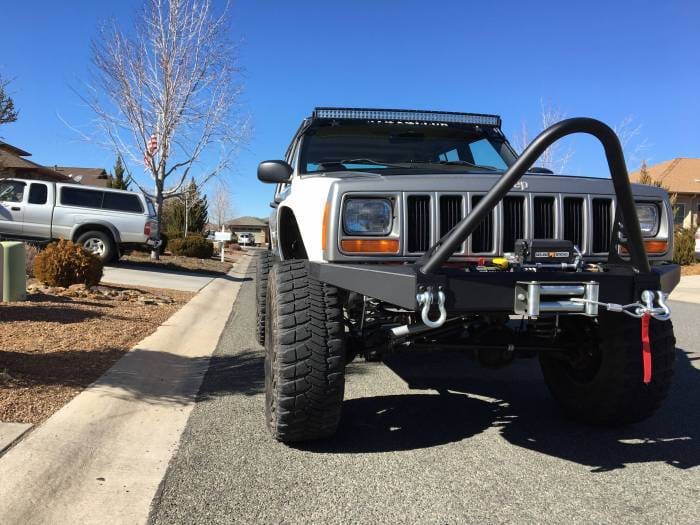 Jeep Cherokee 4.5" Flare 3" Rise Adv Fiber Body Kit- Fenders AFC 71