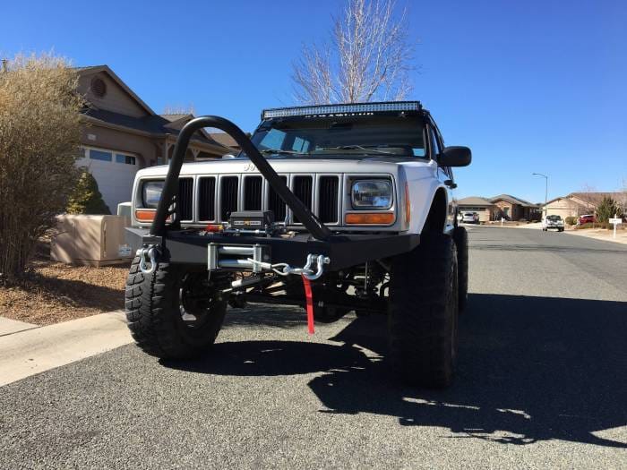 Jeep Cherokee 4.5" Flare 3" Rise Adv Fiber Body Kit- Fenders AFC 71 thumbnail 5