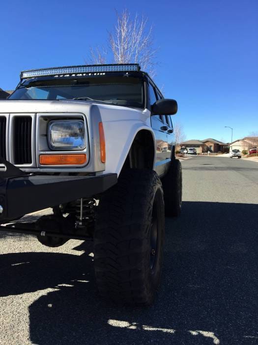 Jeep Cherokee 4.5" Flare 3" Rise Adv Fiber Body Kit- Fenders AFC 71 thumbnail 6