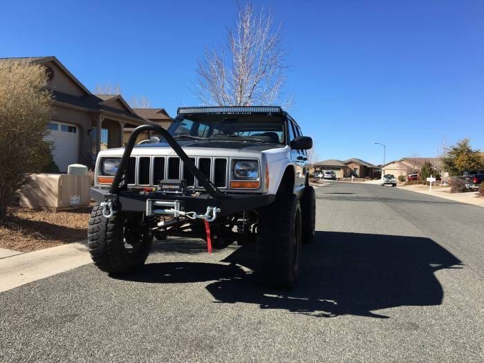 Jeep Cherokee 4.5" Flare 3" Rise Adv Fiber Body Kit- Fenders AFC 71 thumbnail 9