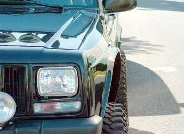 Jeep Cherokee 4.5" Flare 3" Rise Adv Fiber Body Kit- Fenders AFC 71 thumbnail 10