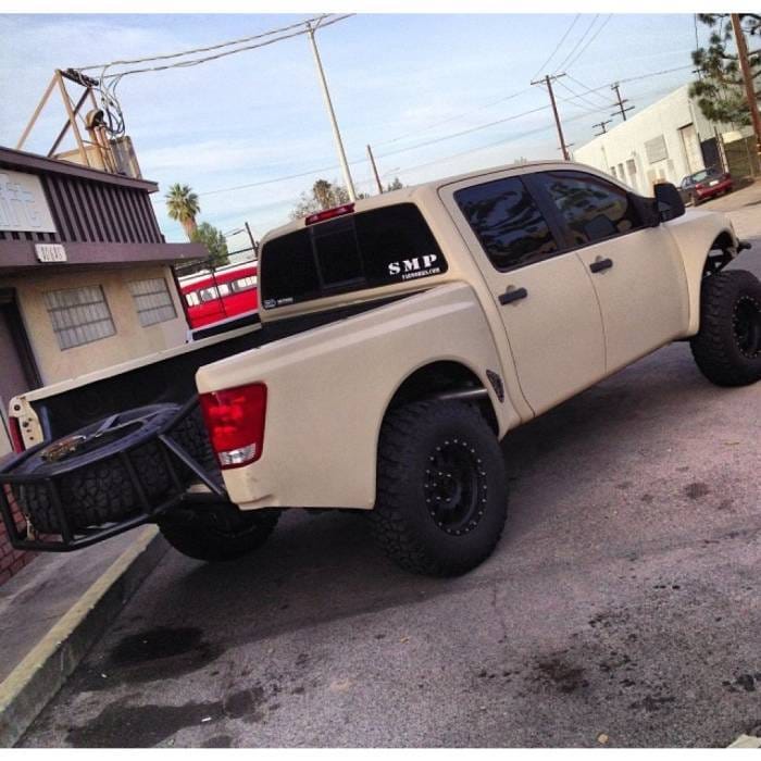 Nissan Titan 4.5" Flare 3" Rise Adv Fiber Body Kit- Bedside Fenders AFC 87 thumbnail 2