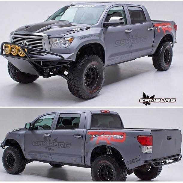 Toyota Tundra 4" Bulge 2" Rise Adv Fiber Body Kit- Fenders AFC 108 thumbnail 2
