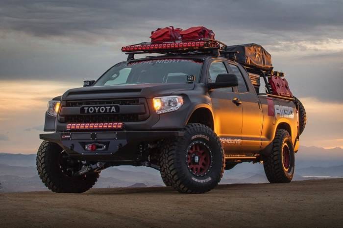Toyota Tundra 4" Flare 2" Rise Adv Fiber Body Kit- Fenders AFC 142