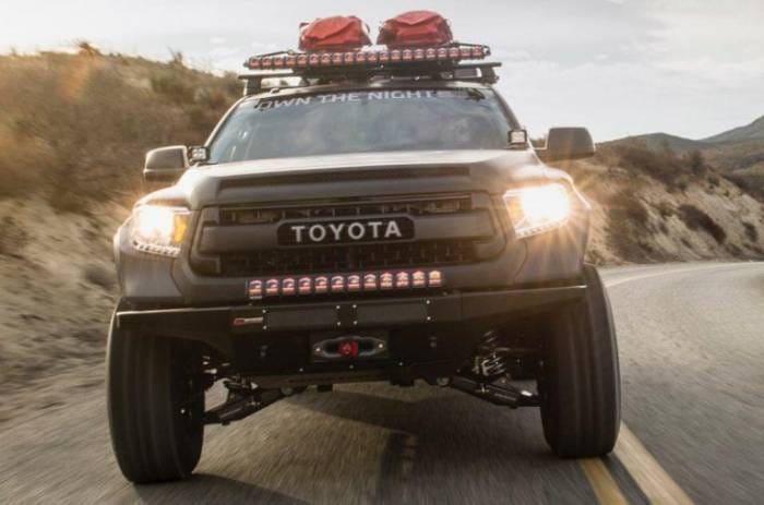 Toyota Tundra 4" Flare 2" Rise Adv Fiber Body Kit- Fenders AFC 142 thumbnail 5