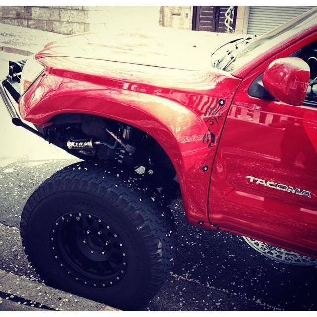 Toyota Tacoma 6.5" Flare 4" Rise Adv Fiber Body Kit- Fenders AFC 130 thumbnail 2