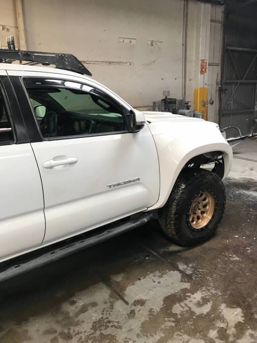 Toyota Tacoma 4" Flare 2" Rise Adv Fiber Body Kit- Fenders AFC 156 thumbnail 5