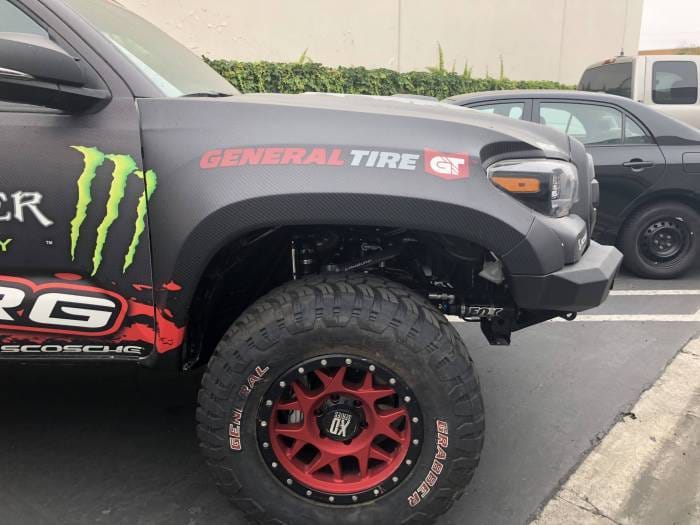 Toyota Tacoma 4" Flare 2" Rise Adv Fiber Body Kit- Fenders AFC 156 thumbnail 8
