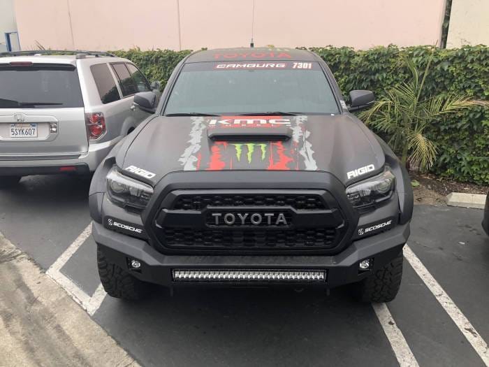 Toyota Tacoma 4" Flare 2" Rise Adv Fiber Body Kit- Fenders AFC 156 thumbnail 9