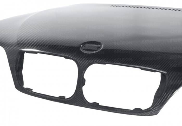 BMW 3 Series OE-Style Seibon Carbon Fiber Body Kit- Hood HD0205BMWE464D-OE thumbnail 2