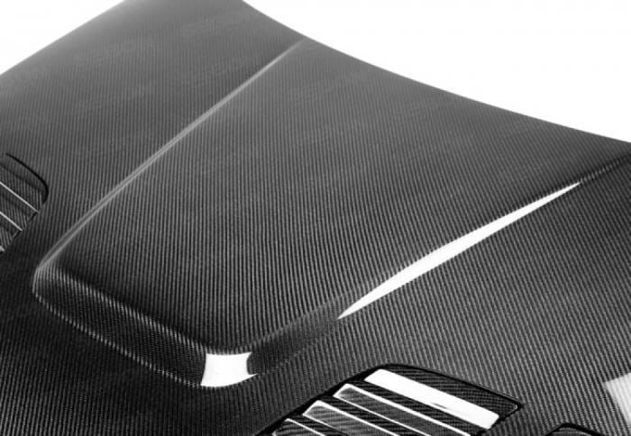 BMW 3 Series GTR-Style Seibon Carbon Fiber Body Kit- Hood HD1213BMWF30-GTR thumbnail 3