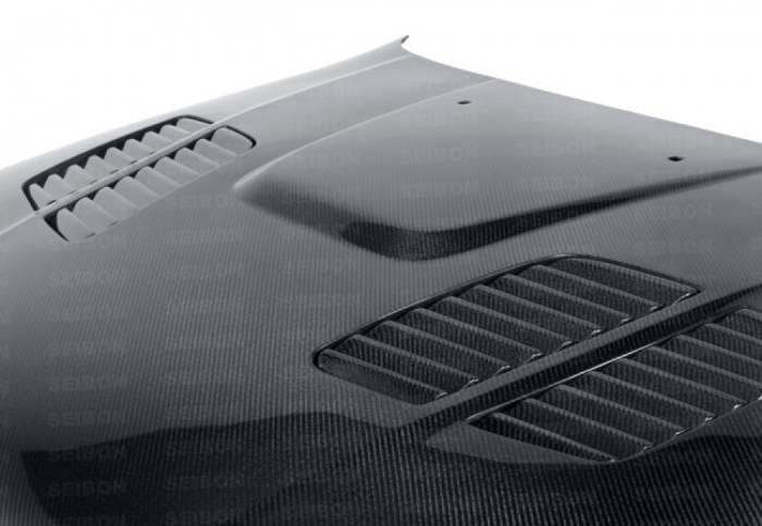 BMW 5 Series GTR-Style Seibon Carbon Fiber Body Kit- Hood HD9703BMWE39-GTR