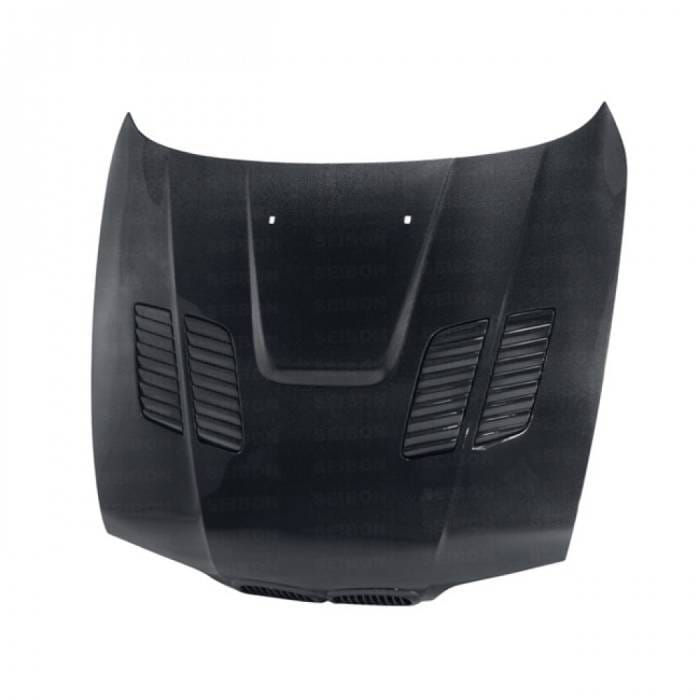 BMW 5 Series GTR-Style Seibon Carbon Fiber Body Kit- Hood HD9703BMWE39-GTR thumbnail 2