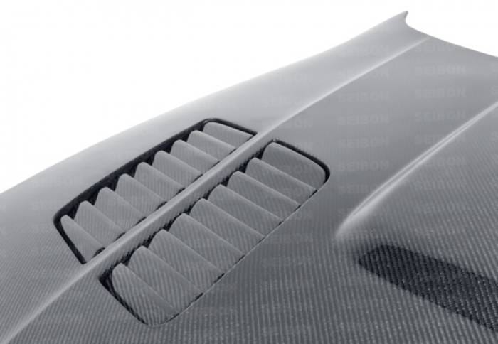 BMW 5 Series GTR-Style Seibon Carbon Fiber Body Kit- Hood HD9703BMWE39-GTR thumbnail 4