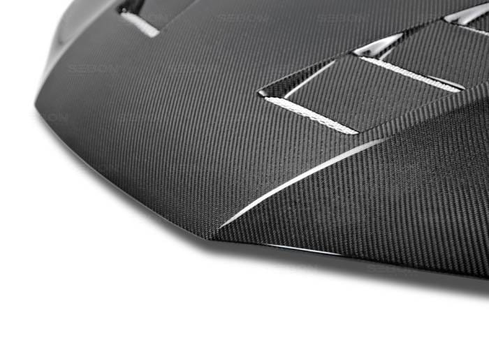 Honda Civic 2dr TS-Style Seibon Carbon Fiber Body Kit- Hood! HD14HDCV2D-TS thumbnail 3