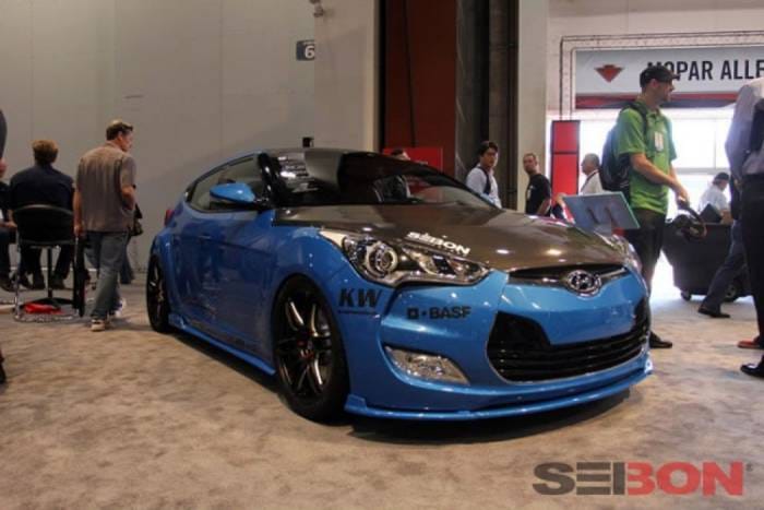 Hyundai Veloster OE Seibon Carbon Fiber Body Kit- Hood!!! HD1213HYVEL-OE thumbnail 4