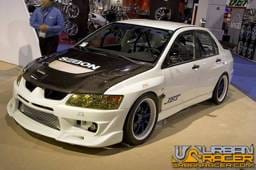 Mitsubishi Lancer CW Seibon Carbon Fiber Body Kit- Hood!! HD0305MITEVO8-CW