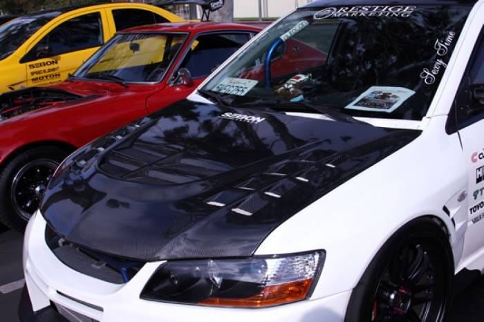 Mitsubishi Lancer CWII Seibon Carbon Fiber Body Kit- Hood!!! HD0305MITEVO8-CWII