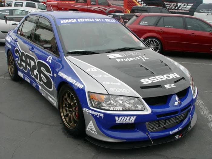 Mitsubishi Lancer TSII Seibon Carbon Fiber Body Kit- Hood!!! HD0305MITEVO8-TSII thumbnail 4