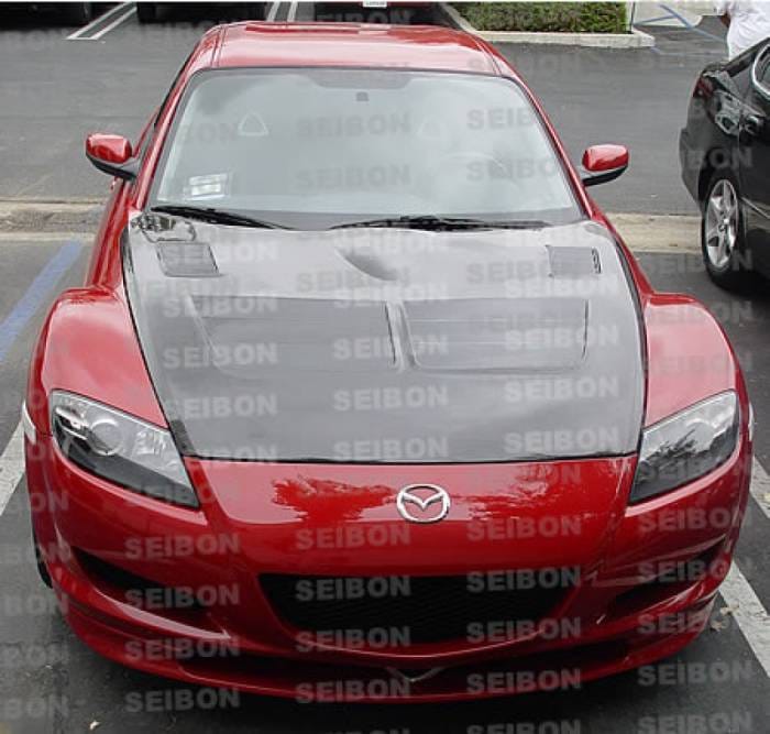 Mazda RX8 TSII-Style Seibon Carbon Fiber Body Kit- Hood!! HD0405MZRX8-TSII thumbnail 2